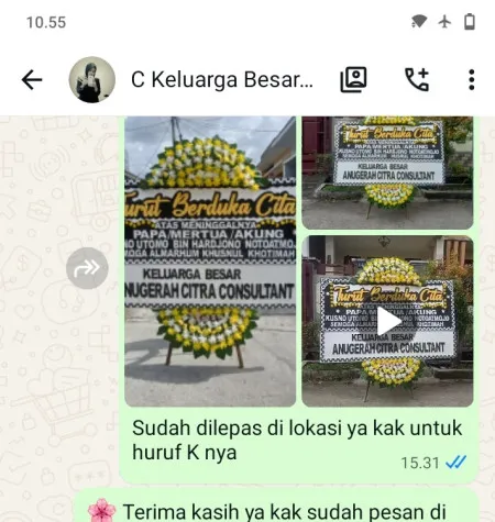 Pengiriman Papan Bunga Duka Rumah Duka Carolus Jakarta