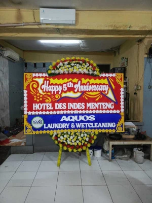 Papan Bunga di Rumah Duka Carolus Jakarta