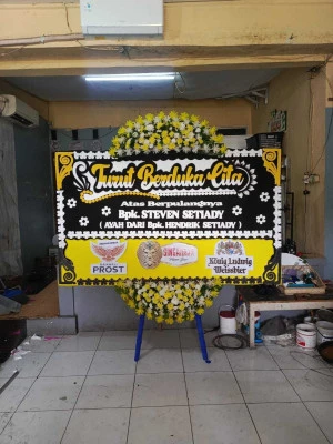 Papan Bunga di Rumah Duka Carolus Jakarta