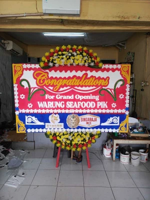 Papan Bunga di Rumah Duka Carolus Jakarta