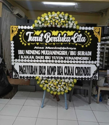 Papan Bunga di Rumah Duka Carolus Jakarta